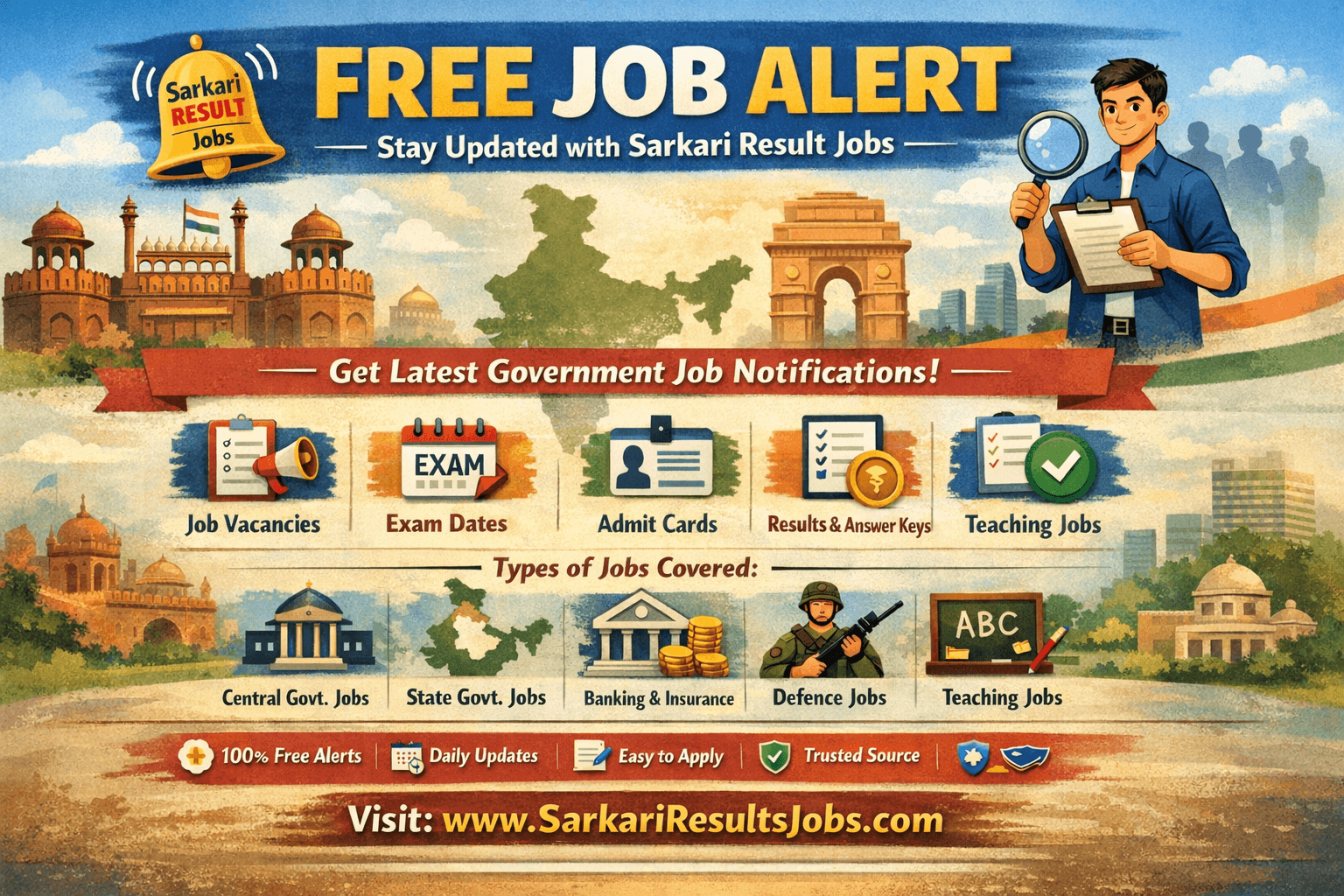 Free Job Alert 2026 – Latest Govt Jobs | Sarkari Result Jobs