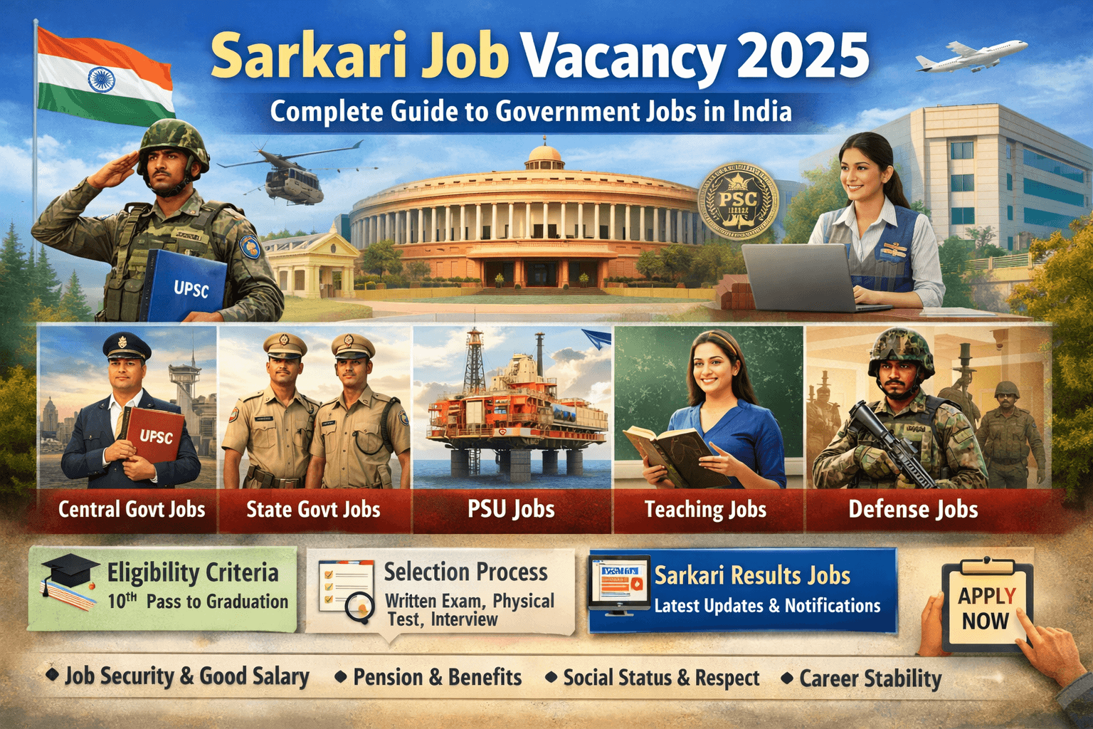 Sarkari Job Vacancy 2026 - Latest Govt Jobs | Sarkari Results