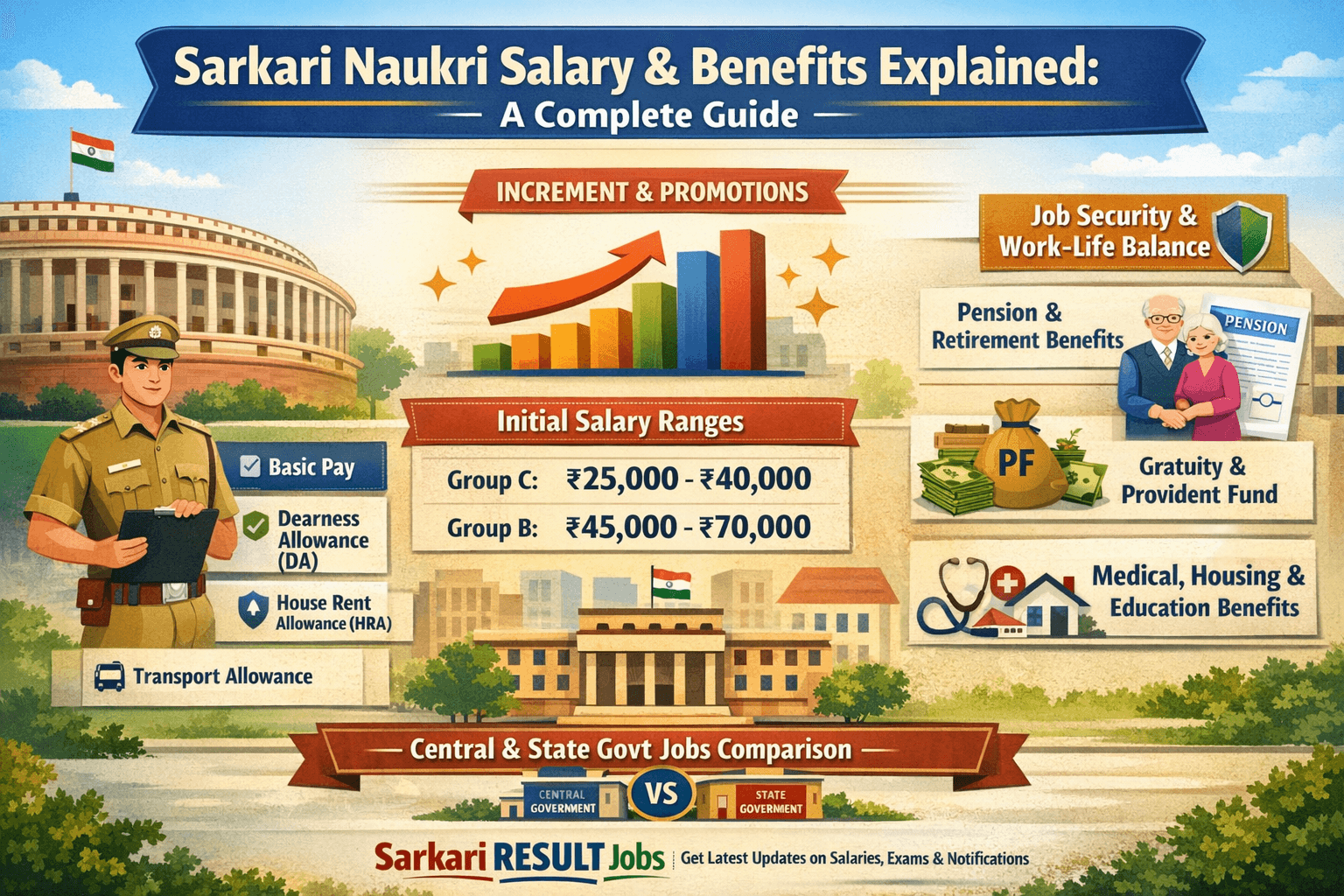 Sarkari Naukri Salary and Benefits Explained | Sarkari Result Jobs