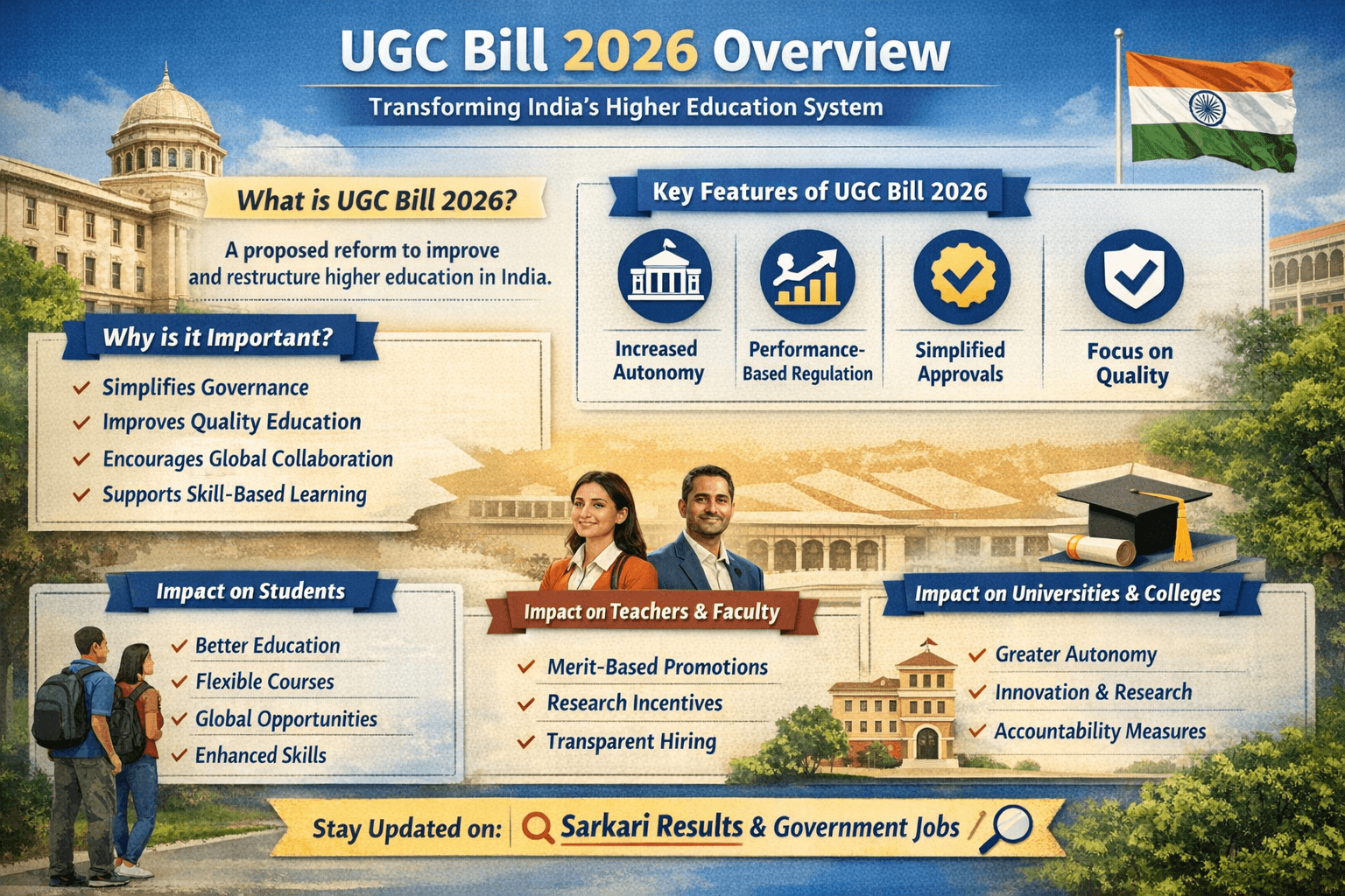 UGC Bill 2026: New Education Law, Major Changes, Benefits & Latest Updates