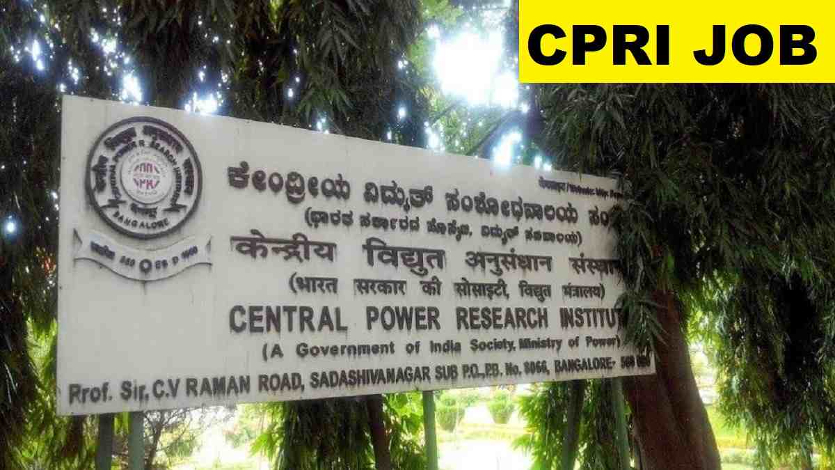 CPRI Assistant, Technician Recruitment 2025 Direct Link Apply 44 Posts