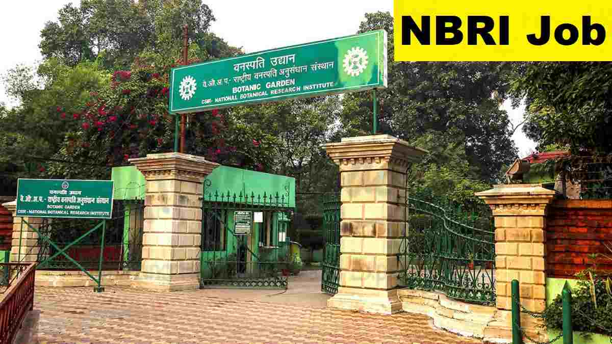 CSIR NBRI Assistant, Technician Recruitment 2025 Last Date, Fee, Salary