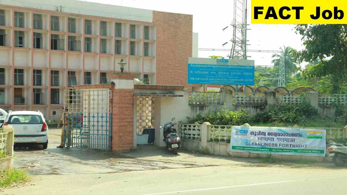FACT Cook Cum Bearer Recruitment 2025 Online Application Form