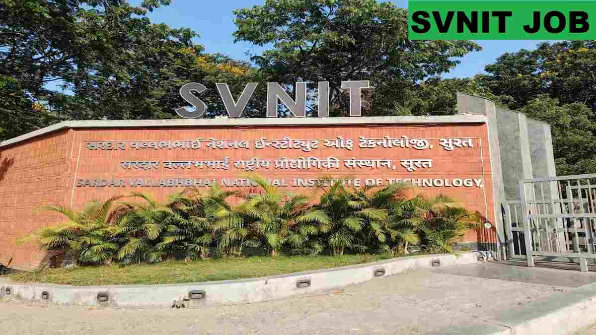 SVNIT Teaching Assistant Recruitment 2025 Direct Link Apply 05 Posts