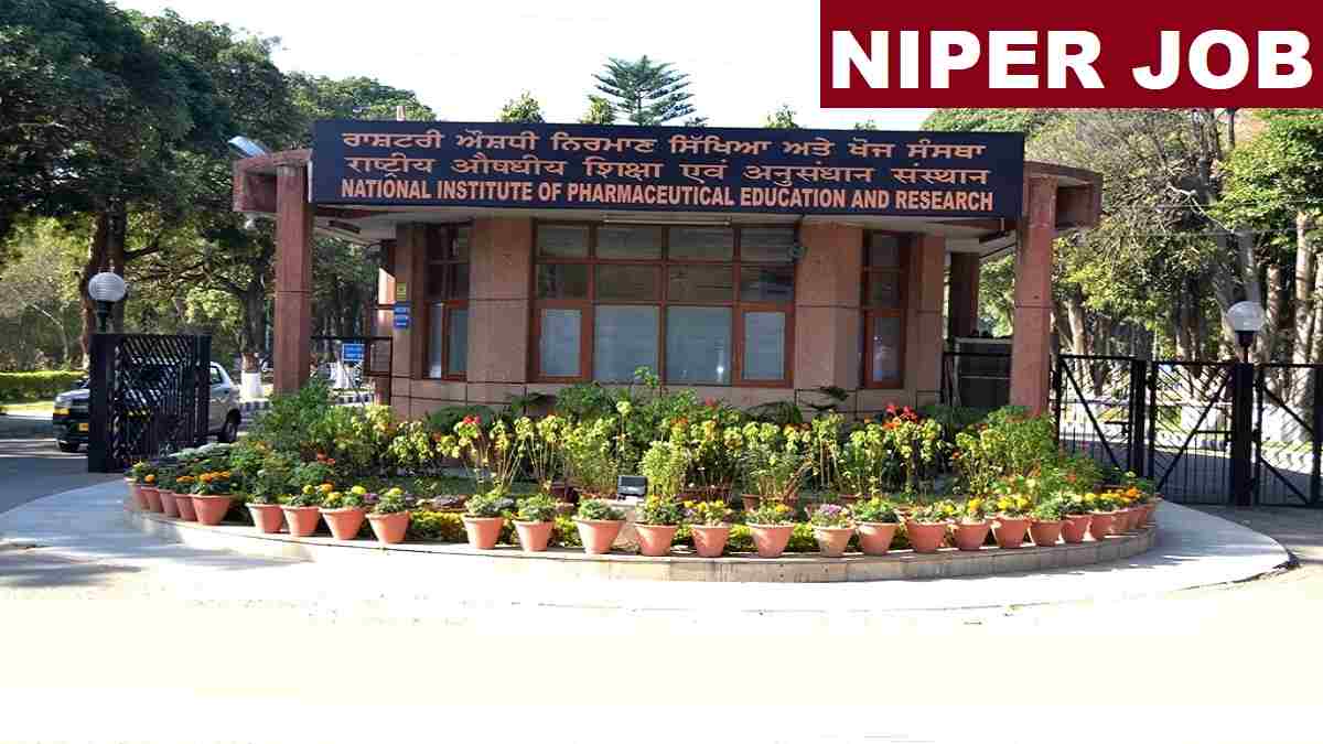 NIPER Clerk, Assistant, Coordinator Recruitment 2025 Last Date, Fee