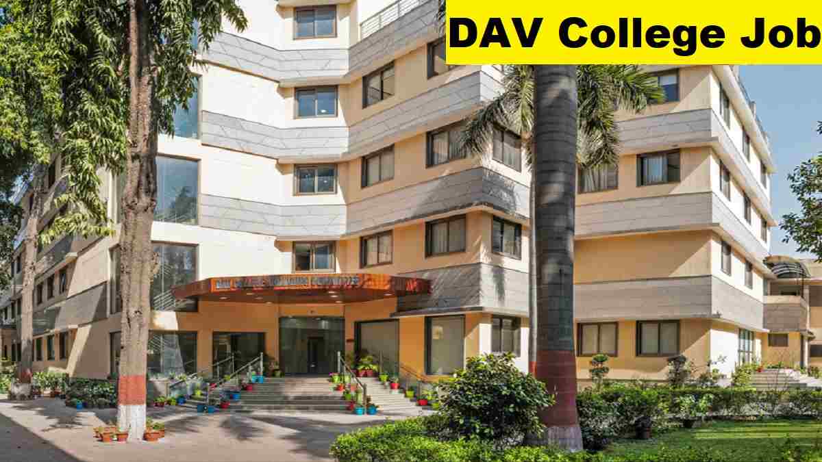 Haryana DAV School Non Teaching Recruitment 2025 Last Date 100+ Posts