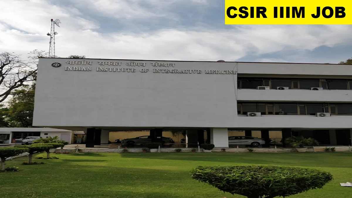 CSIR IIIM MTS Recruitment 2025 Direct Link Apply 19 Posts