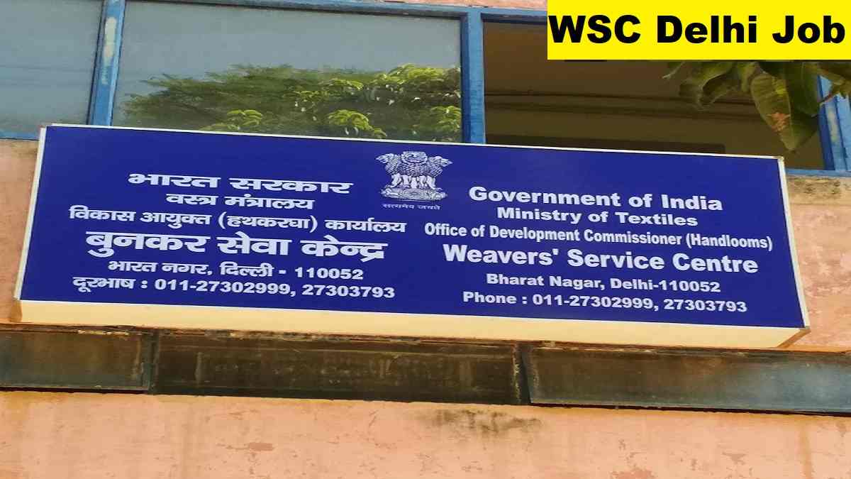 WSC Delhi Driver, Asst, Attendant Recruitment 2025 Direct Link Apply 17 Posts
