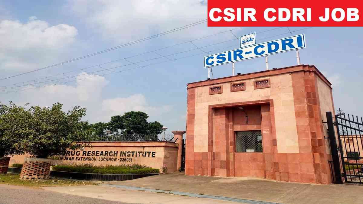 CSIR CDRI Asst, Technician Recruitment 2025 Direct Link Apply 44 Posts