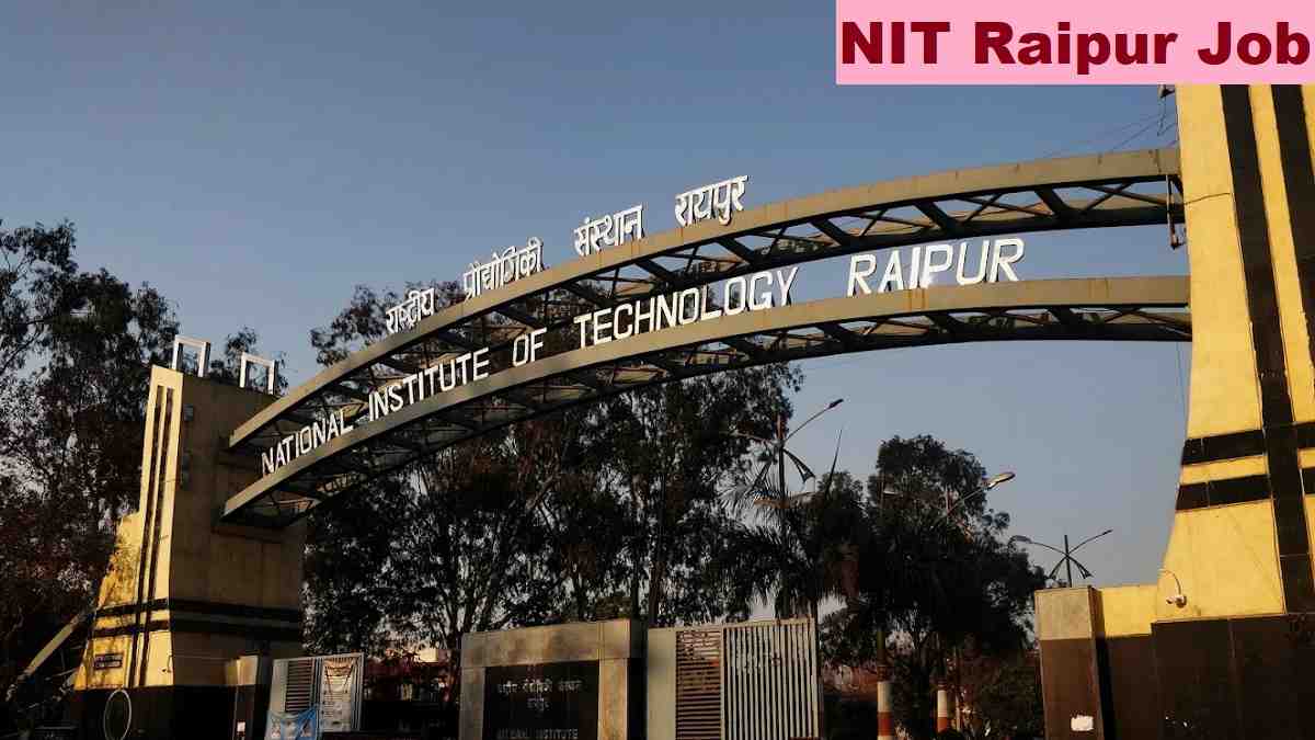 NIT Raipur Faculty Recruitment 2026 Direct Link Apply 14 Posts