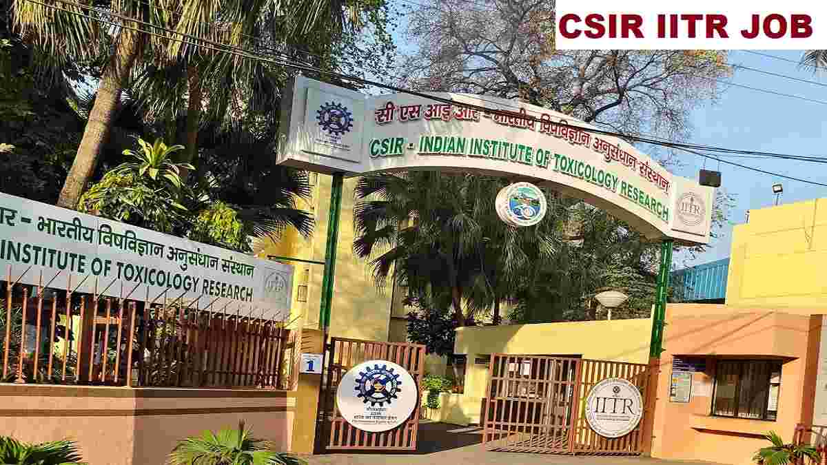 CSIR IITR MTS, Driver Recruitment 2026 Direct Link Apply 06 Posts
