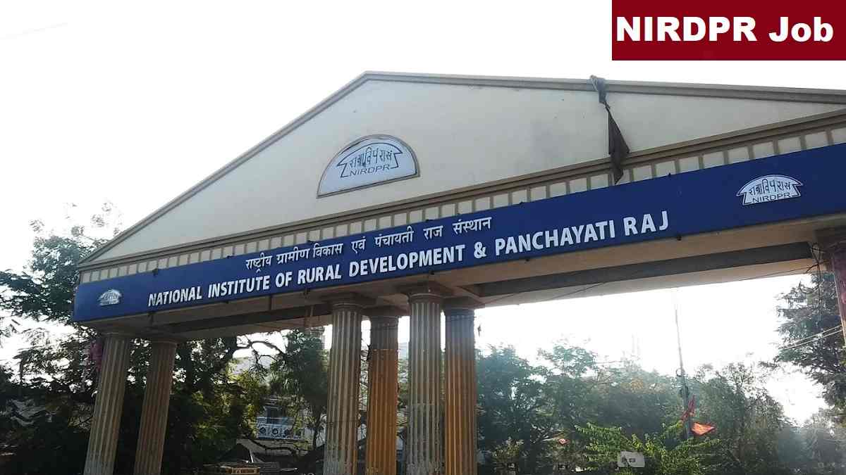 NIRDPR Recruitment 2026 Apply Capacity Building Consultant 98 Posts