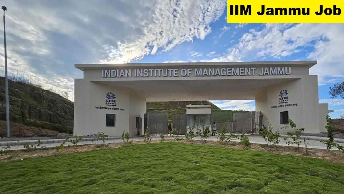 IIM Jammu Non Faculty Recruitment 2026 Direct Link Apply 12 Posts