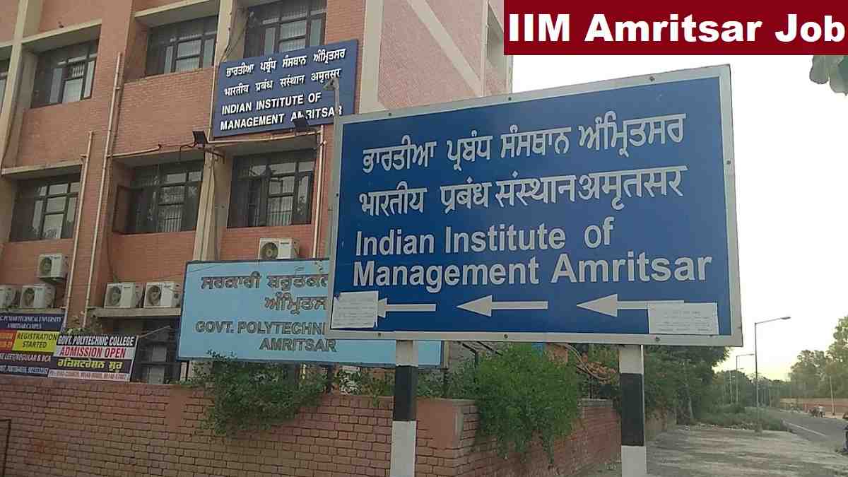 IIM Amritsar Non Teaching Recruitment 2026 Direct Link Apply 33 Posts