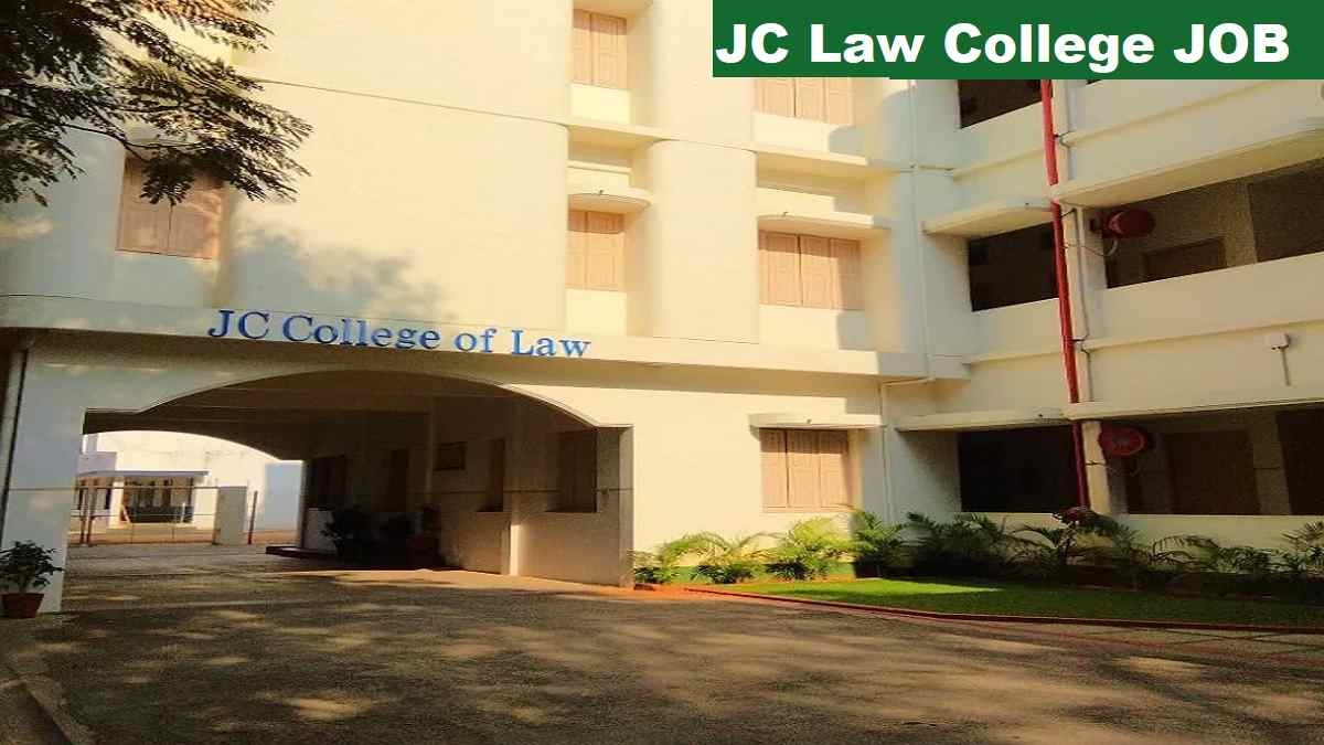 JC Law College Non Teaching Recruitment 2026 Direct Link Apply 20 Posts