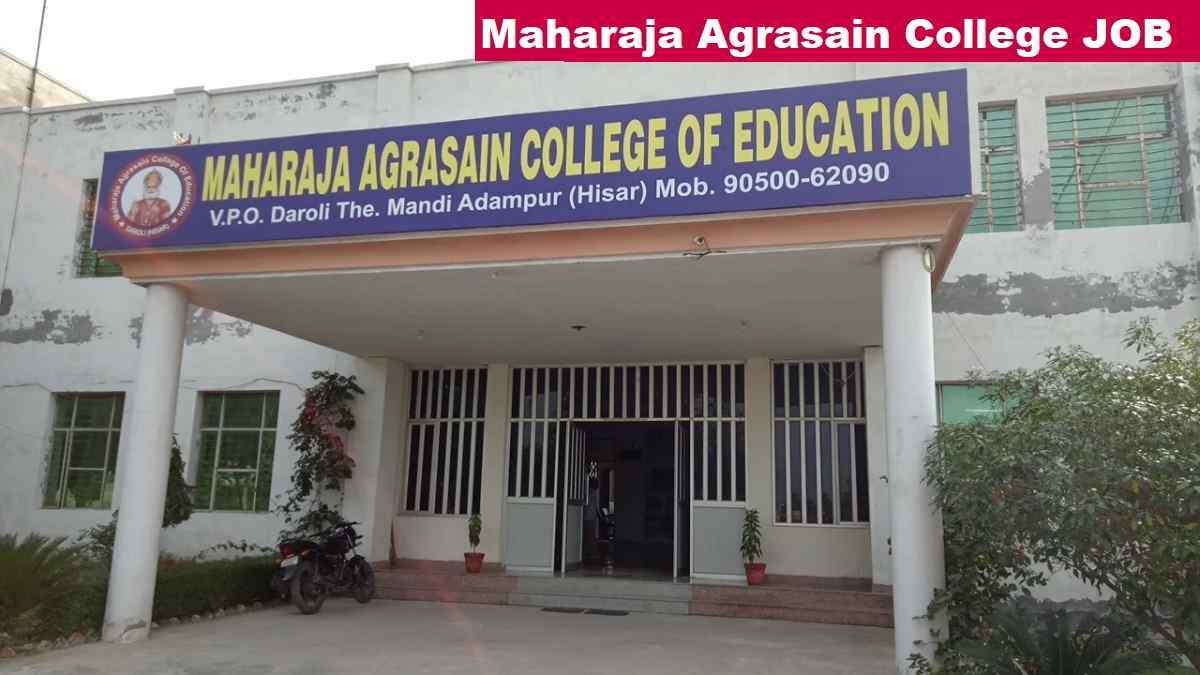 Maharaja Agrasain College Non Teaching Recruitment 2026 Last Date, Fee